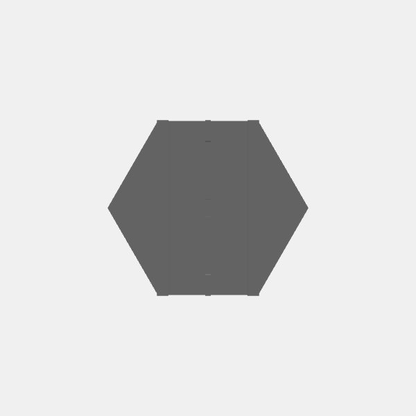 Battletech - Hex Terrain - Simple Roads - Straight 1 Hex v1.0.stl