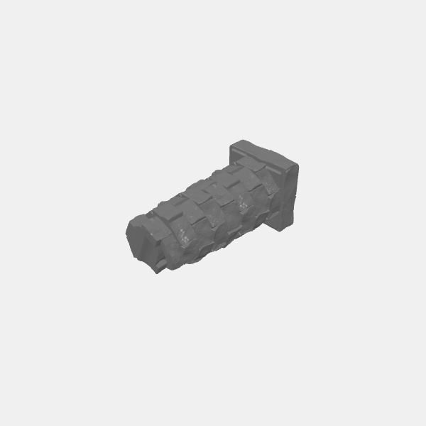 Tilestone Column single ruined 2 v1.0.stl