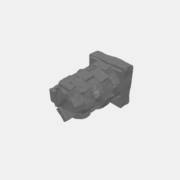 Tilestone Column single ruined 1 v1.0.stl
