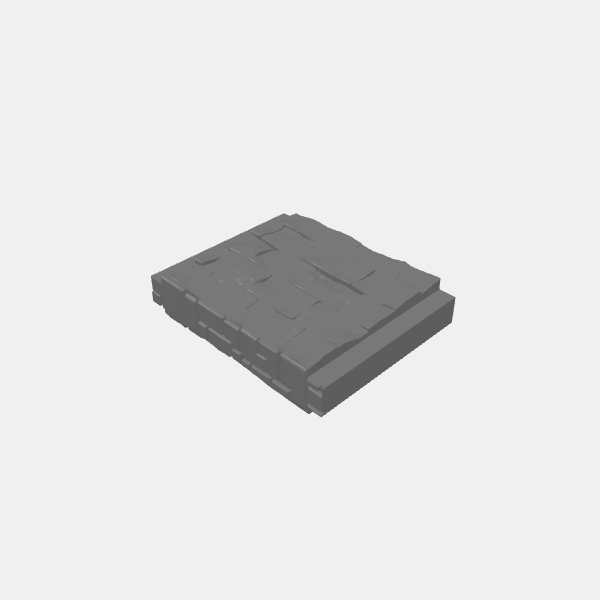 Tilestone Walls - 100mm Wall Hidden Entrance Insert v1.0.stl