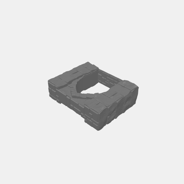 Tilestone Walls - 50mm Wall Arches v1.1.stl