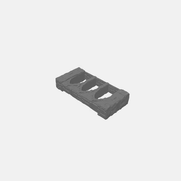 Tilestone Walls - 125mm Wall Arches v1.1.stl