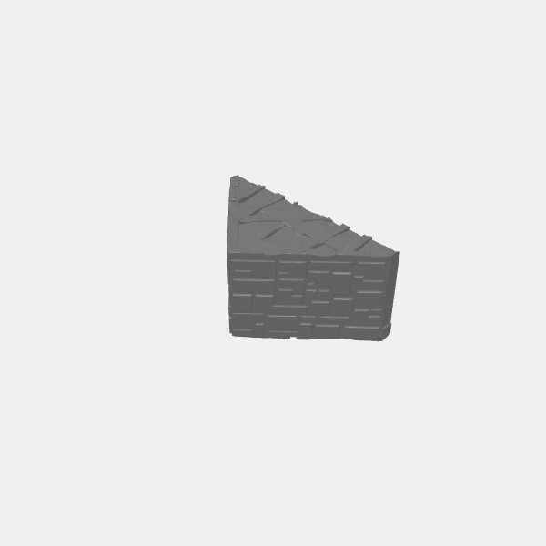 Tilestone Stackers Roof High Wedge Front v1.0.stl