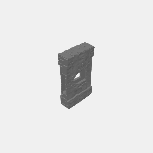 Tilestone Walls - 100mm Wall Window Slot v1.0.stl