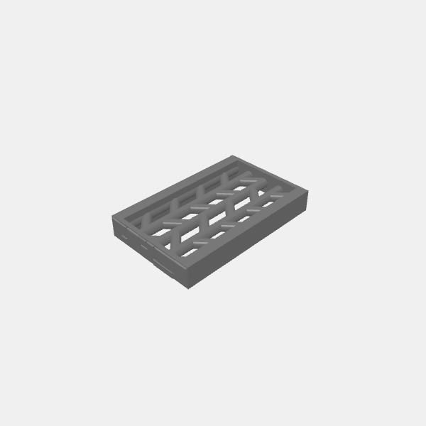 Tilestone Walls - Insert Door Bars Herringbone v1.1.stl