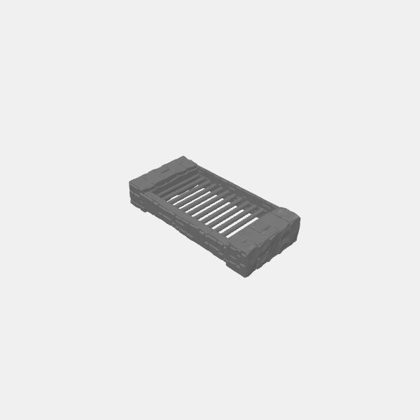 Tilestone Walls - 125mm Wall Bars Plain v1.0.stl