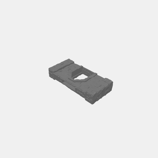 Tilestone Walls/Tilestone Walls 125mm Door Slot Center v1.0.stl