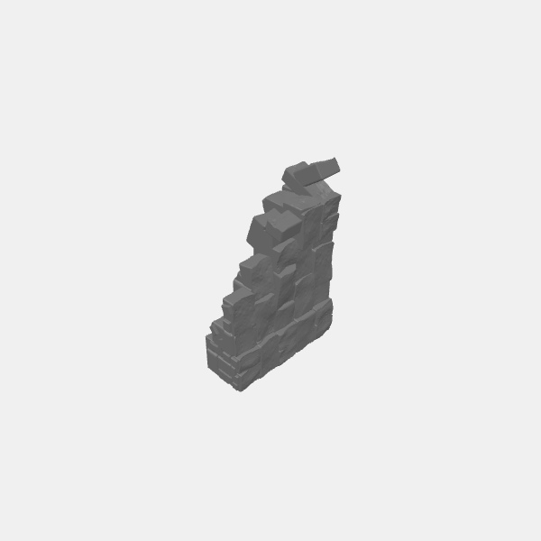 Tilestone Ruined Walls/Tilestone Stackers Wall Style 2 Ruined Wall 2 v1.0.stl