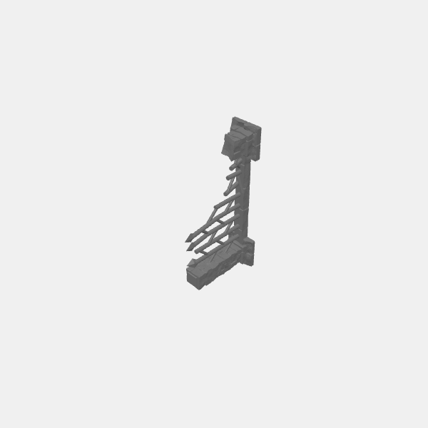 Ruins Fences 1x1 Ruined v1.stl