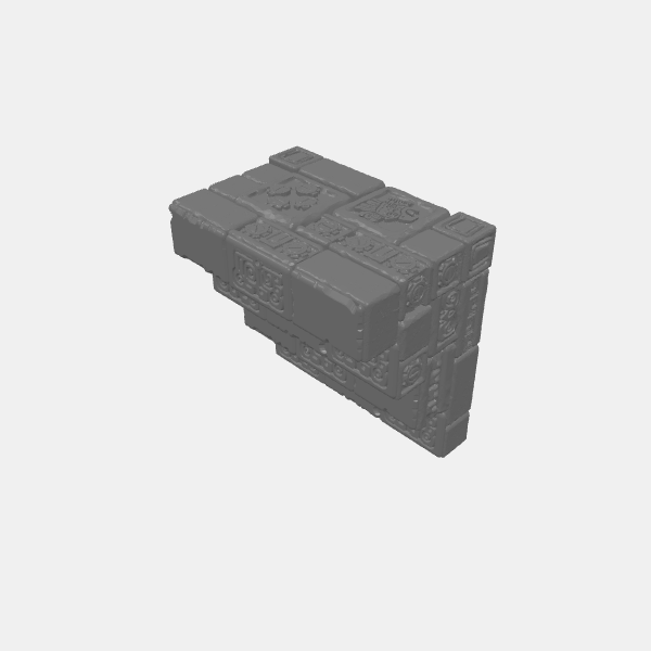 Relicstone - Stackers - Stair 3x3 Tall v1.0.stl