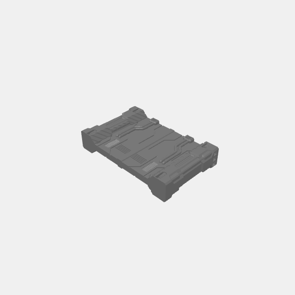 SB3D- Modular ZM - Wall Wide - Tech Wall A - v1.0.stl