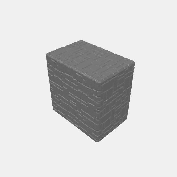 SB3D - Stackers Brickstone - 3x3 Tall v1.0.stl