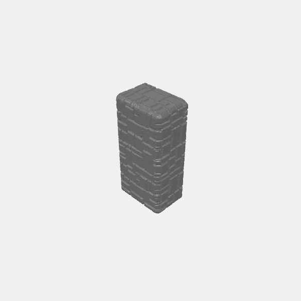 SB3D - Stackers Brickstone - 1x2 Short v1.0.stl