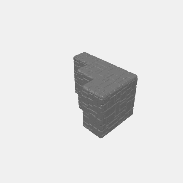 SB3D - Stackers Brickstone - 3x2 Stairs Tall v1.0.stl