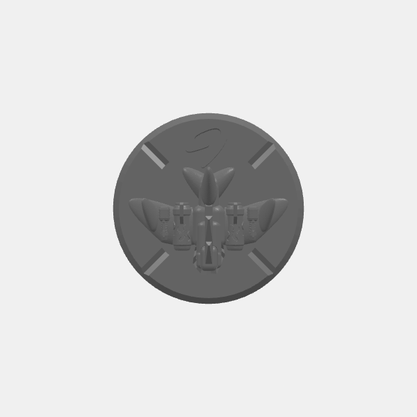 SB3D Warfleets - Orc Maruaders - Squadrons - Based Marker - Gunna Ship v1.0.stl