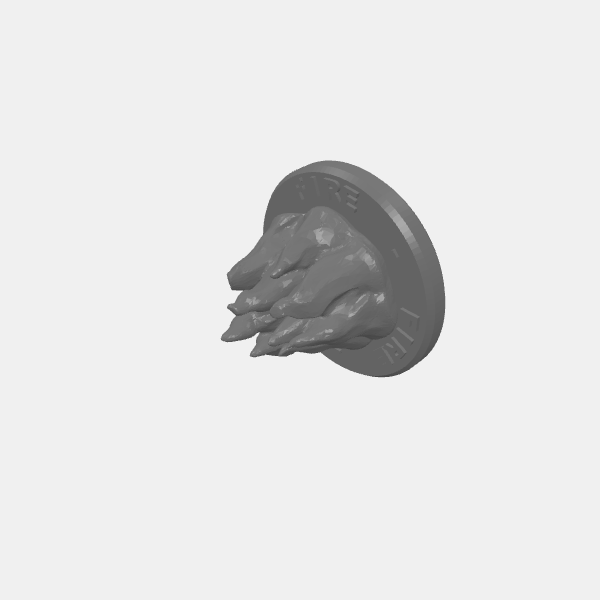 SB3D - Tokens - Fire Marker - 25mm - Fire Text v1.0.stl