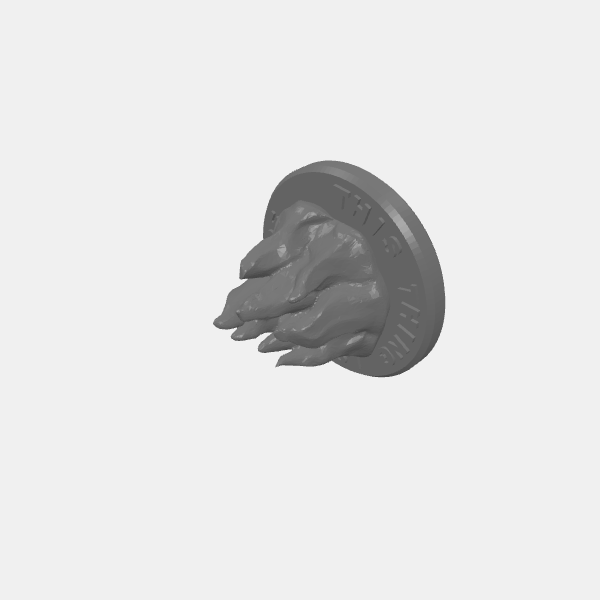 SB3D - Tokens - Fire Marker - 25mm - This thing is on fire text v1.0.stl