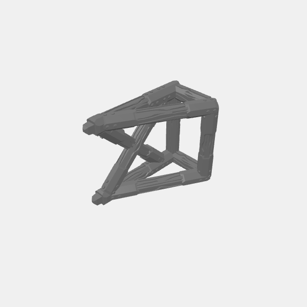 Tilestone Heavy Scaffolding - Wooden Scaffold Half Tall v1.0.stl
