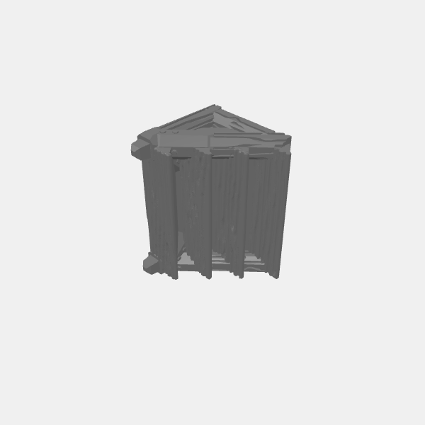 Tilestone Heavy Scaffolding - Wooden Scaffold Stairs Short v1.0.stl
