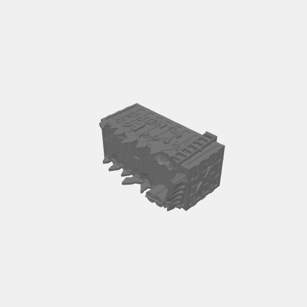 SB3D - Orky Terrain - Ork Containers - Long B  v1.0.stl