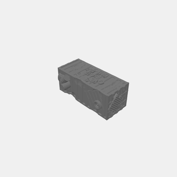 SB3D - Orky Terrain - Ork Containers - Long C  v1.0.stl