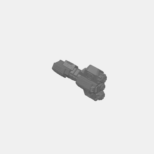 SB3D Warfleets - Dwarf Guilds - Ship Medium - Loom v1.0.stl