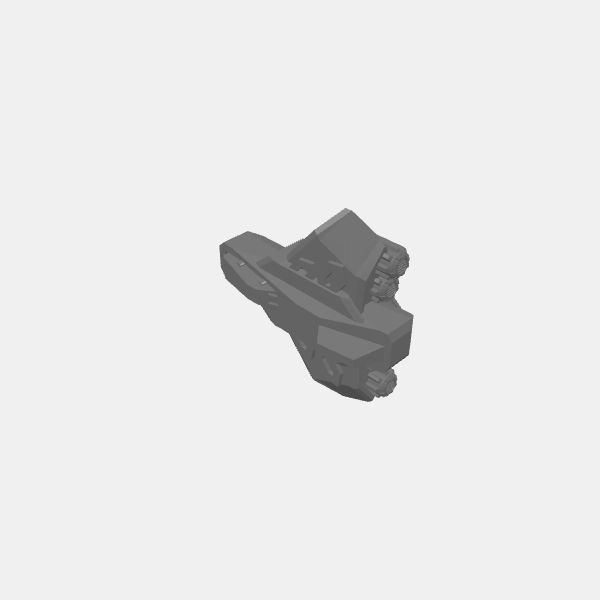 SB3D Warfleets - Dwarf Guilds - Squadron Ship - Bomber v1.0.stl