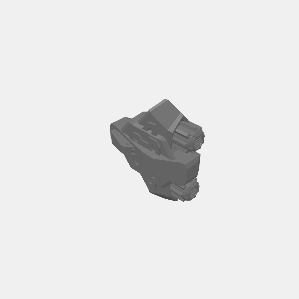 SB3D Warfleets - Dwarf Guilds - Squadron Ship - Gunship v1.0.stl