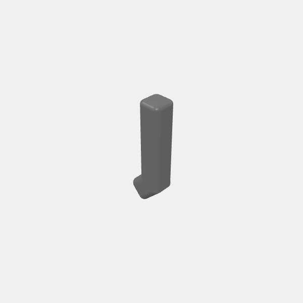 SB3D - Peg - 2.8mm - 15mm 45deg Bend - v1.1.stl