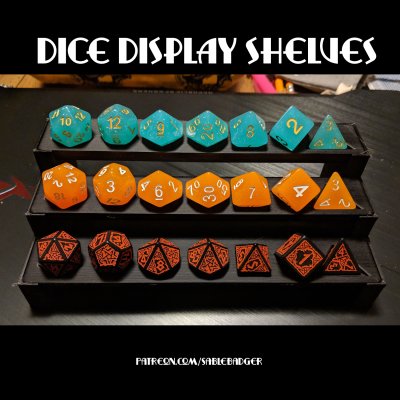 Dice Display Shelves