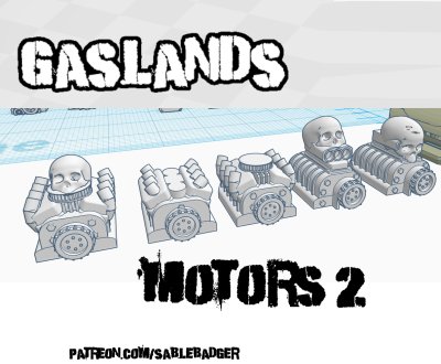 Gaslands upgrades - motors 2