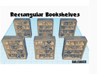 Bookshelf - rectangular