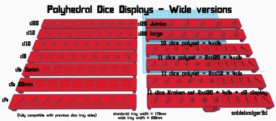 Dice Display Bench - Longer sets