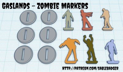 Gaslands - Zombie Markers 20mm - Image 2