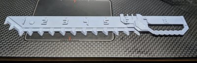 Gaming - Chainsword Measuring ruler
