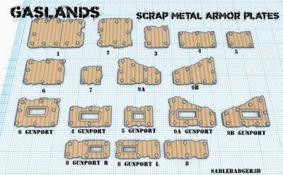 Gaslands Upgrades - Scrap Metal Armor - Image 3