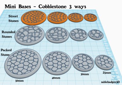 mini bases - cobblestone