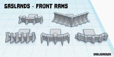 Gaslands - Spikey Front Rams
