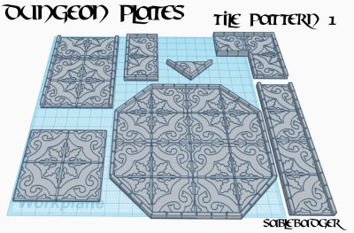 Dungeon Plates - Tile Pattern 1