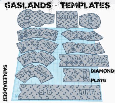 Gaslands - Templates - Diamond Plate - Image 2