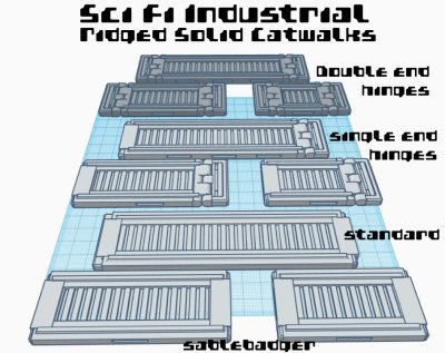 Industrial Sci Fi - Catwalks with Hinges