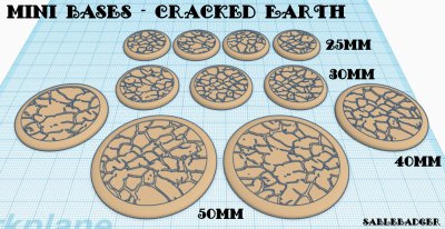Mini Bases - Cracked Earth