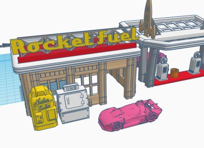 Gaslands - Rocket Fuel Gas Station 20mm 2.0 - Image 2