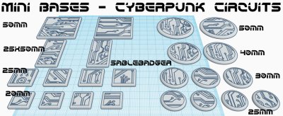 Mini Bases - Cyberpunk Circuits - Image 2