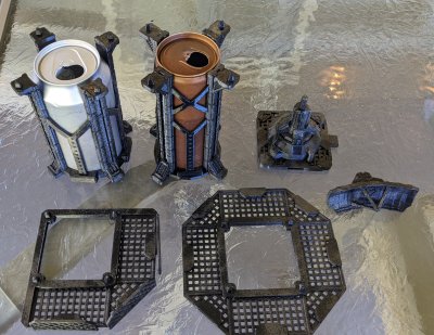 Sci Fi Industrial scrap can towers - Image 4