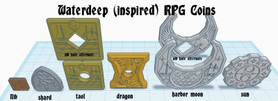 RPG Coins - Waterdeep
