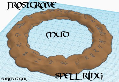 Frostgrave Mud Spell effect