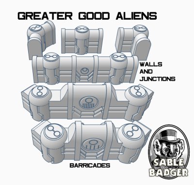 Sci Fi - Greater Good Xenos - Barricades