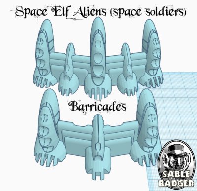 Day 6 - 40k Barricades - Space Elven