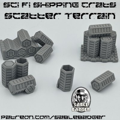Sci Fi Shipping Crate Scatter